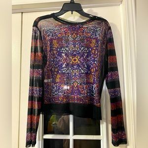 Ladies Sheer long sleeve